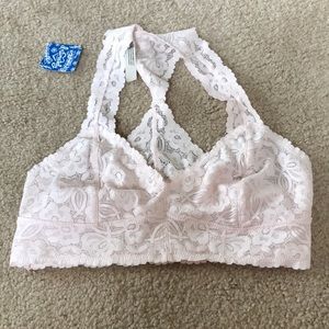 NWT free people bralet in pale pink